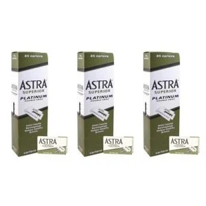 3 PACK LAMES ASTRA PLATINE 300 UNITÉS