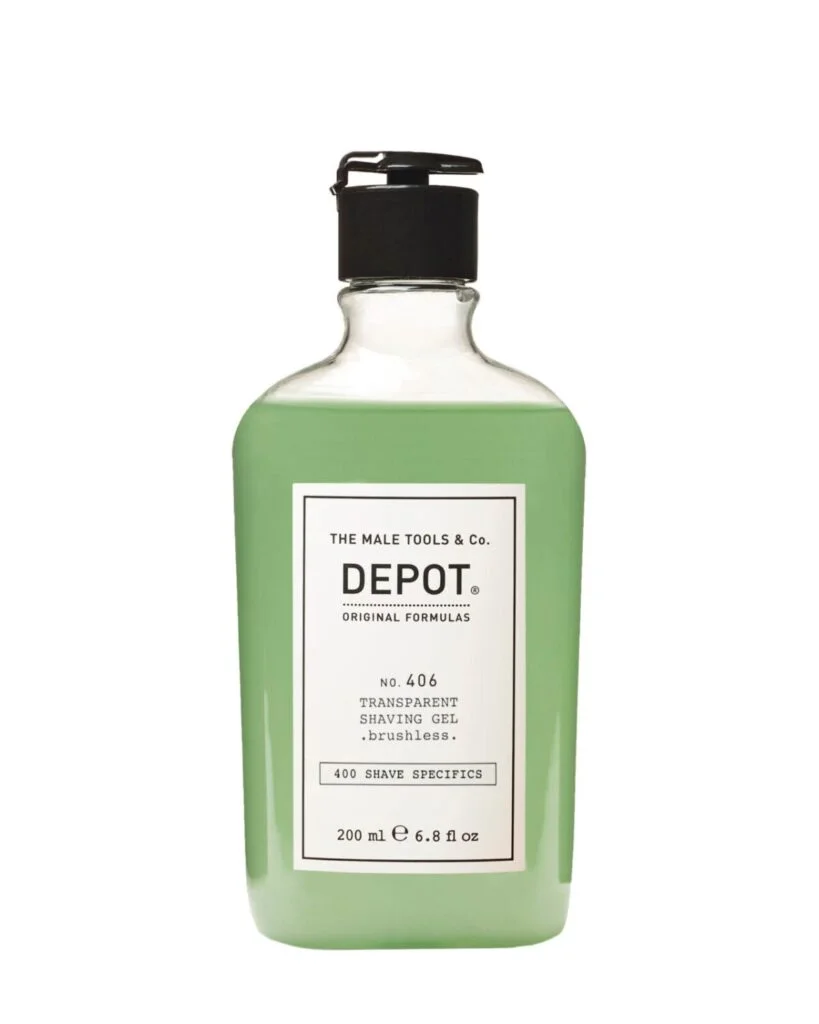 Transparante scheergel zonder kwast, 200 ml. DEPOT Nee. 406