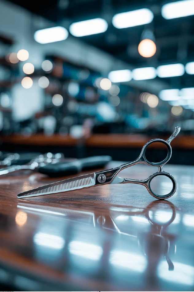 tijeras de barbero