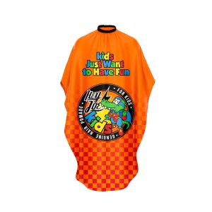 CAPA DE CORTE HEY JOE! BARBER CAPE KIDS ORANGE