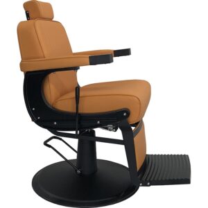 SILLON BARBERO GLORY MARRON/NEGRO MATE